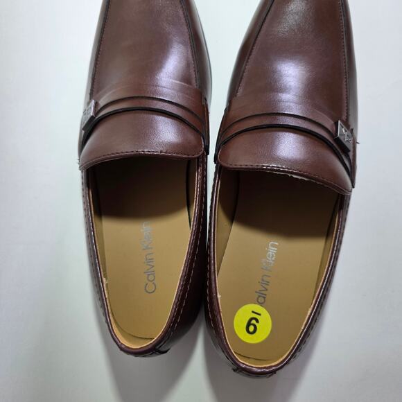 Calvin Klein Men’s Brown Slip-On Dress Shoes — Size 9 (New) main image 9